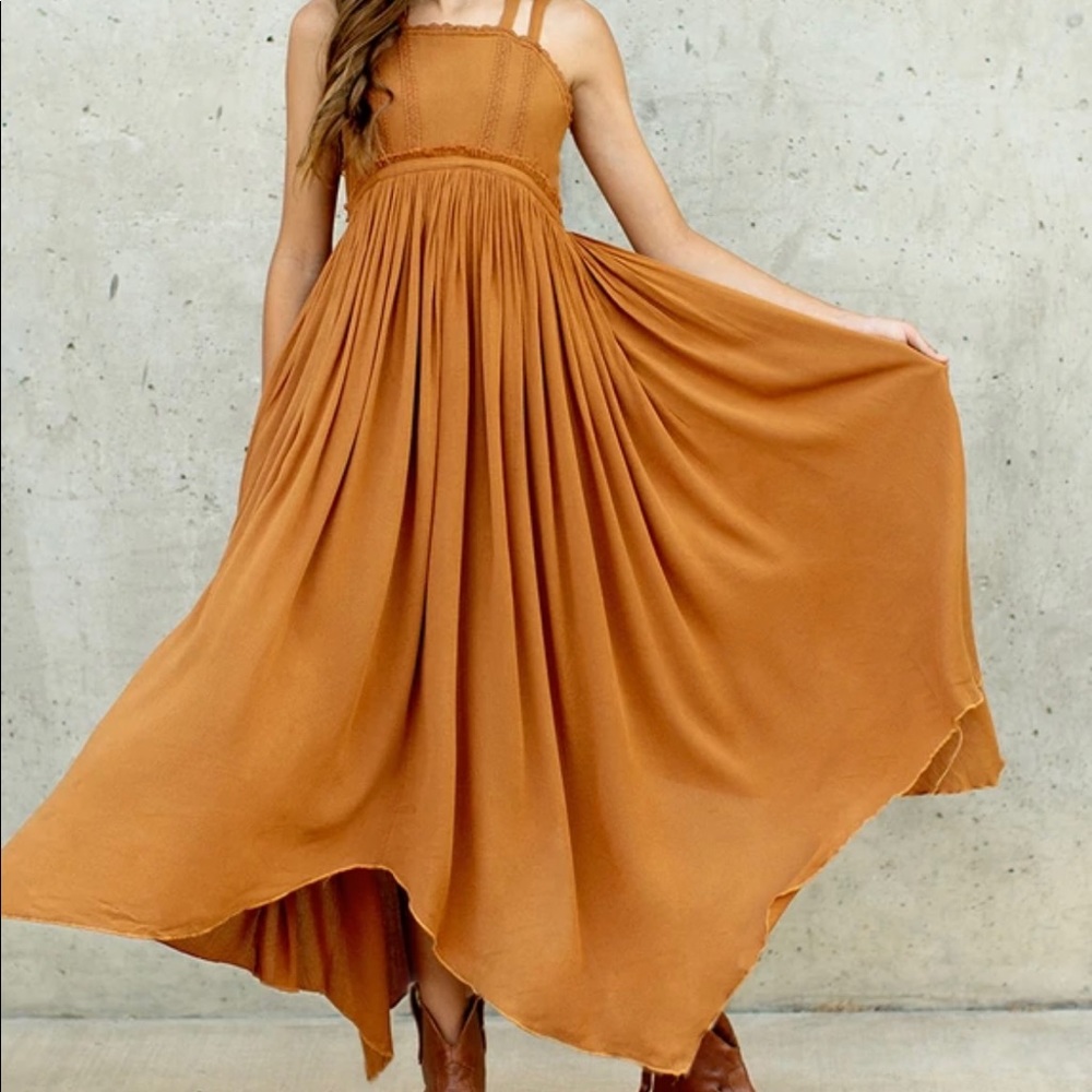 Joyfolie Dress in Marigold, worn once for a wedding.  Perfect condition